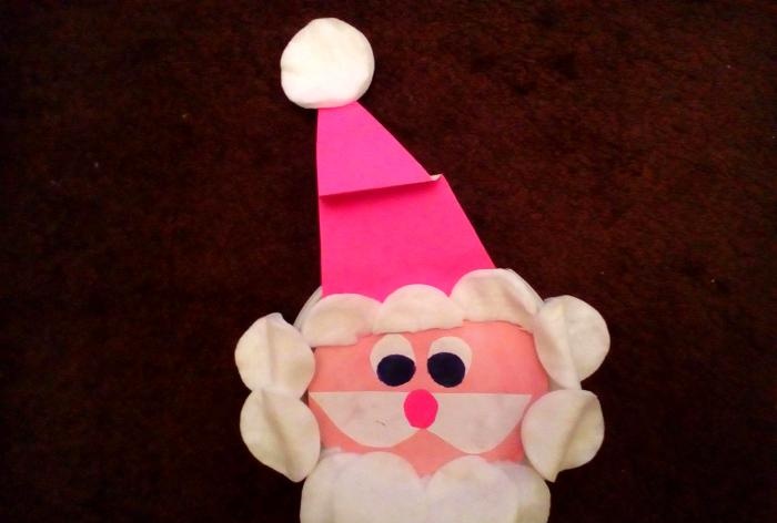 Santa Claus made of paper