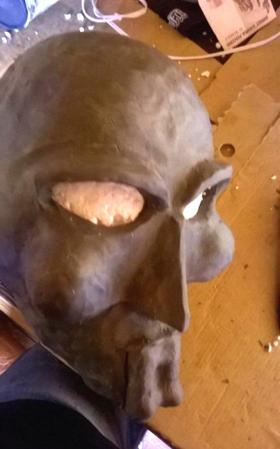 Making a papier mache mask