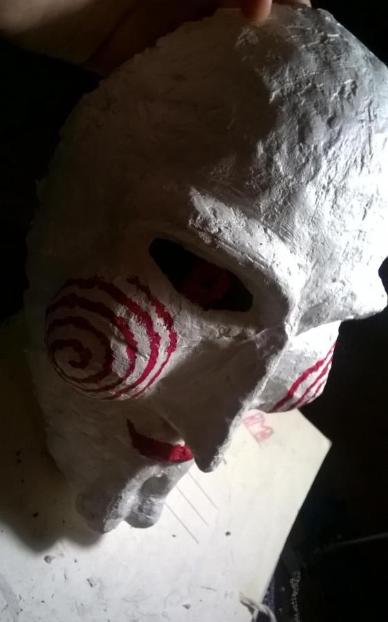 Making a papier mache mask