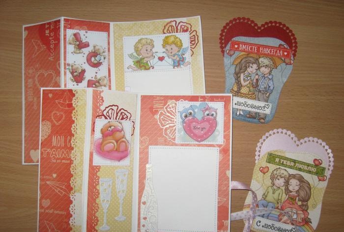 Folding valentines