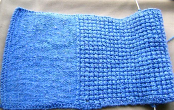 How to knit an e-book case