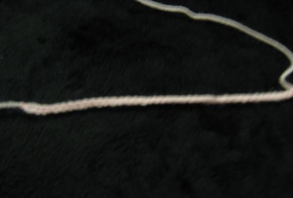 loops with pink thread