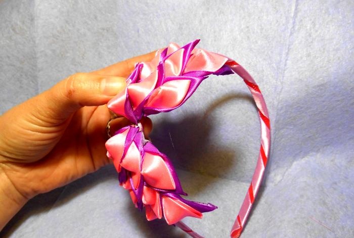 Headband Floral bow Master class