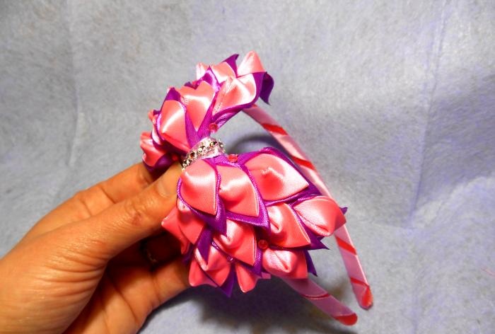 Headband Floral bow Master class