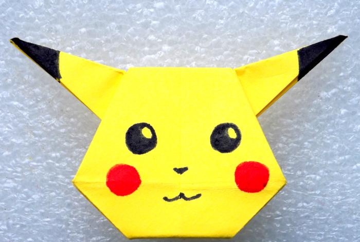 Pokemon Pikachu using origami technique