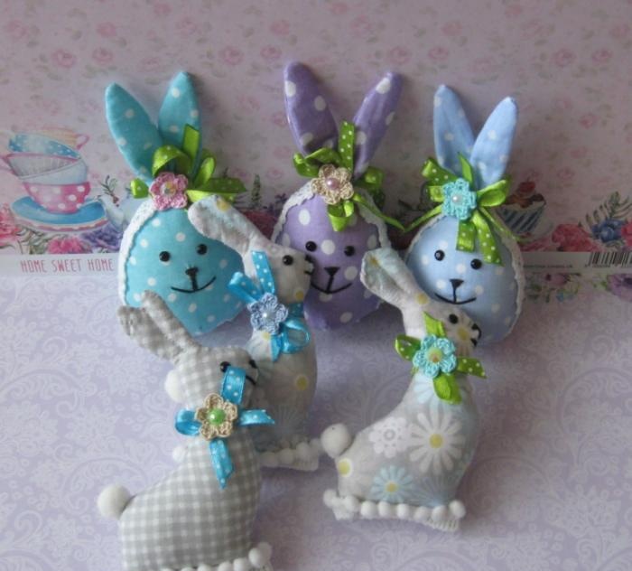 Fabric bunnie eggs