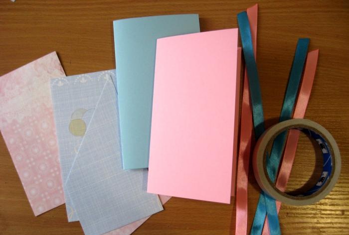 Handmade birthday envelopes