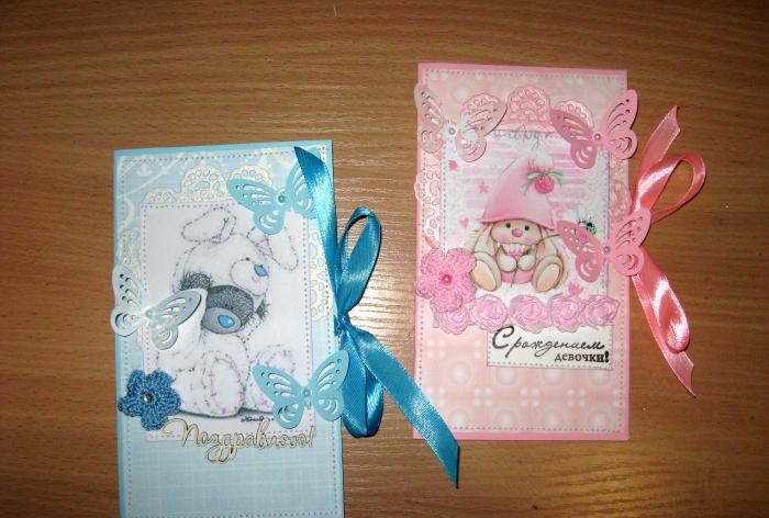 Handmade birthday envelopes