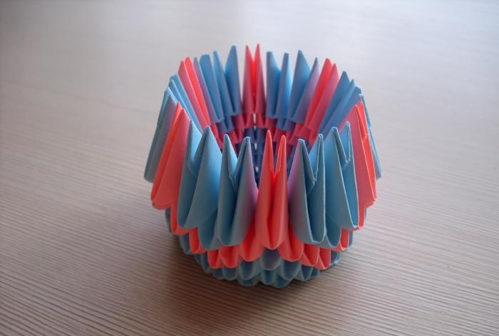 Cactus using modular origami technique