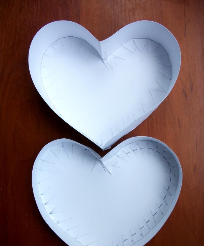 DIY heart-shaped box