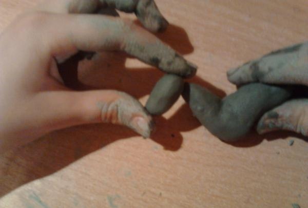 small piece of clay