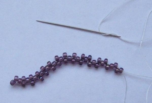 rainbow purple beads