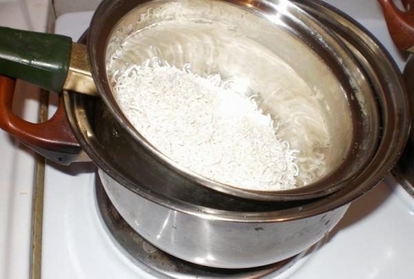 chips in a water bath