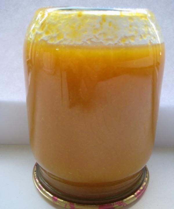 Apricot puree for children