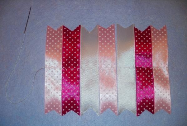 Folding the ribbons