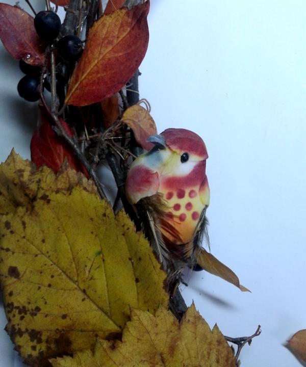 Decorative autumn wreath