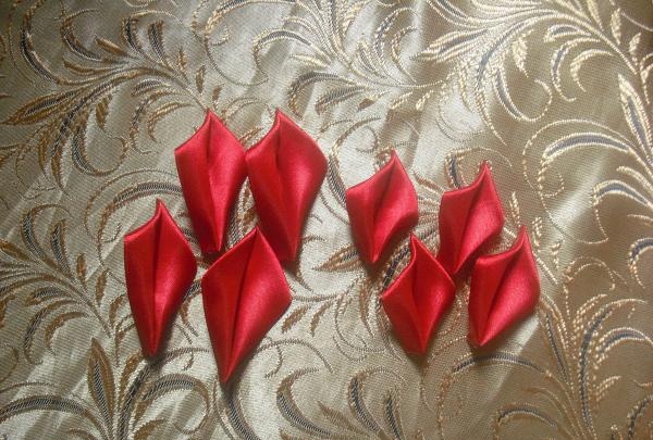 hair elastic Red carnation