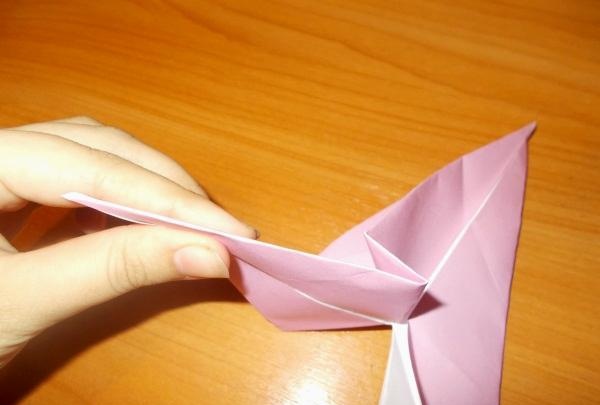 Funny origami snail