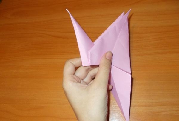 Funny origami snail