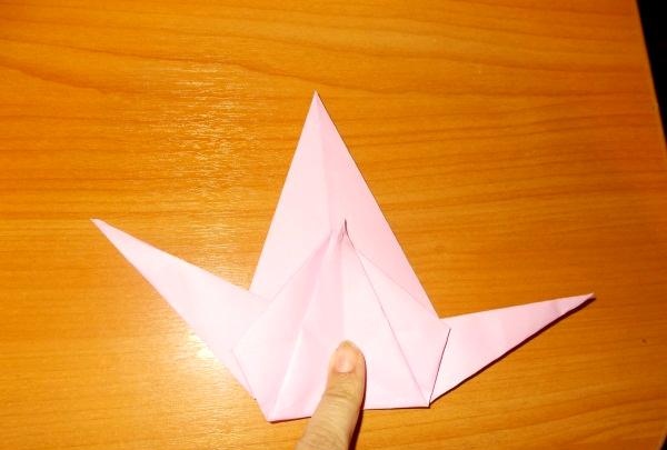 Funny origami snail