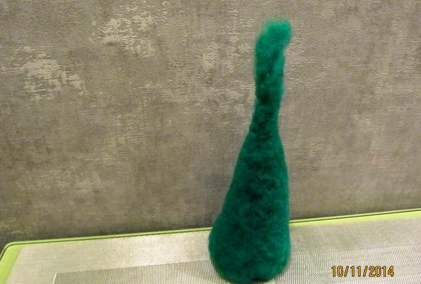 formed from green wool