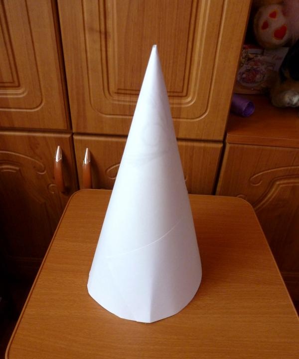 cut a paper cone