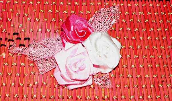 Satin ribbon headband