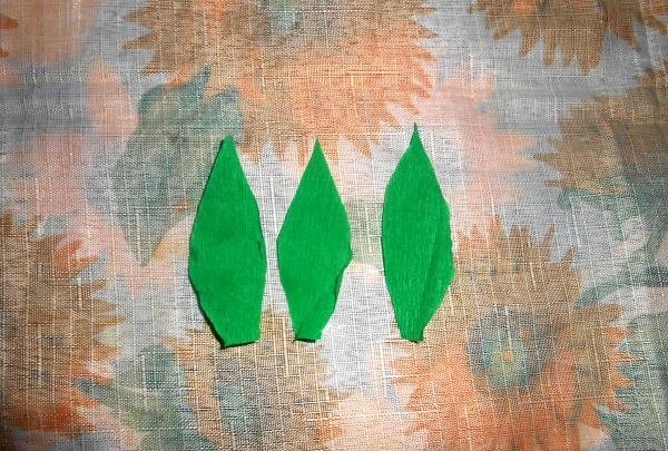 make leaves for flowers