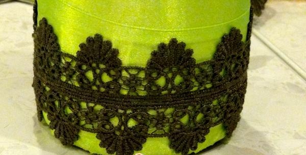 glue on another piece of lace