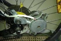 Bicycle generator from a stepper motor