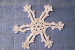 Crochet snowflakes