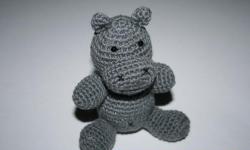 Knitted hippo