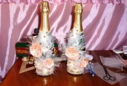 DIY wedding champagne