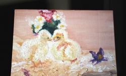 Master class on painting oil painting “Chicks”