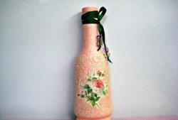 Eggshell glass bottle decoration.