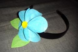 Headband with flower