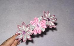 Handmade kanzashi headband