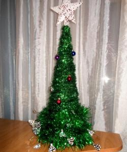 Tinsel Christmas tree