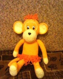 Crochet monkey