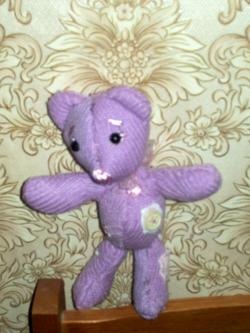 How to make a purple teddy bear