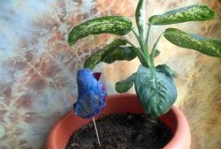 Bird of happiness - decoration for indoor plants