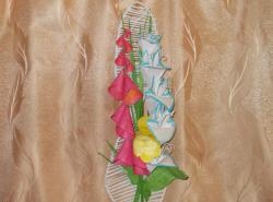 Flower panel "Gladiolus with foxglove"