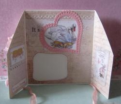 Fold out wedding card