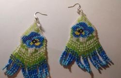 Pansy earrings