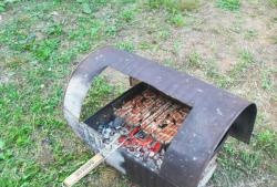 New barbecue from an old barrel