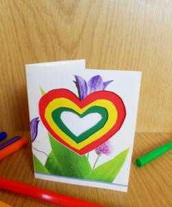 Postcard "Rainbow Heart"