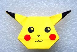 Pokemon Pikachu using origami technique