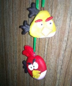 Angry Birds made from salt dough