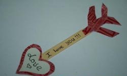 Valentine's card "Arrow of Cupid"