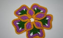 Beautiful flower from simple motifs